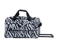 Rockland Melbourne Hardside - Maleta con Ruedas giratorias expandibles, Cebra, Talla única, Bolsa de Lona con Ruedas