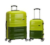 Rockland Melbourne Hardside - Equipaje expandible con Ruedas giratorias, 2 Tonos Verdes, 2 Piezas (20/28), 2 Tonos Verdes, 2 Piece (20"/28"), Melbourne Hardside - Maleta con Ruedas giratorias