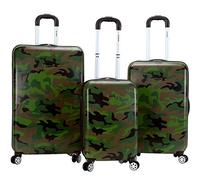Rockland Safari Hardside - Maleta con Ruedas giratorias, Camo, 3 Piece (20"/24"/28"), Safari Hardside - Maleta con Ruedas giratorias