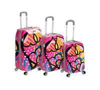 Rockland Vision - Carrito rígido, Love, Talla única, Vision Hardside - Maleta con Ruedas giratorias