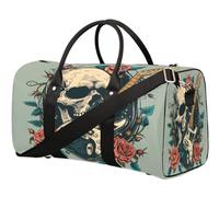 Rocknroll - Bolsa de viaje para mujer, hombre, niña, niño, fin de semana, noche, 22,7 L, bolsa de equipaje para deportes, gimnasio, yoga, color, 22.7L, Organizador de bolsas