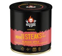 ROCK'N'RUBS - Condimento para barbacoa The Winner steaks it all - BBQ Rub para barbacoa con sal piramidal y pimienta Telicherry - 140 g