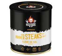 ROCK'N'RUBS The Winner steaks it all - Fleur de Sel - BBQ Rub para barbacoa con copos de sal crujientes, 220 g