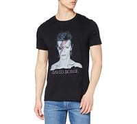 Rockoff Trade David Bowie Aladdin Sane Camiseta, Negro, XXL para Hombre