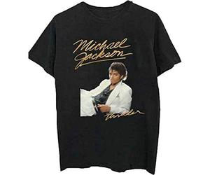 Rockoff Trade Hombre Michael Jackson Thriller White Suit Camiseta Not Applicable, Negro (Black Black), Small