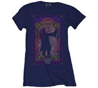 Rockoff Trade Janis Joplin Paisley & Flowers Frame Camiseta Mujer (Pack de 1)