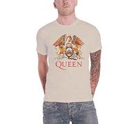 Rockoff Trade Queen Classic Crest Camiseta, Beige (Neutral Neutral), Small para Hombre