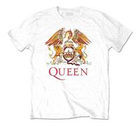 Rockoff Trade Queen Classic Crest Camiseta, Blanco (White White), XX-Large para Hombre
