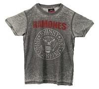 Rockoff Trade Sello Presidencial Ramones Camiseta, Gris (Charcoal), XXL para Hombre