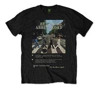 Rockoff Trade The Beatles Abbey Road 8 Track Camiseta, Negro, S para Hombre