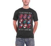 Rockoff Trade The Rolling Stones Voodoo Lounge Tongues Camiseta, Gris (Grey Grey), L para Hombre