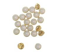 ROCKPOEM 100 Piezas de Mini Botones de 4 mm para Muñecas, Hebilla de Perla y Cinturón, Accesorios para DIY, Ropa, Bolsas y Zapatos de Muñeca, Decoración Infantil