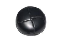 ROCKPOEM 12 botones redondos de cuero negro, botones de cuero café auténtico, gabardina de primera capa y botones de abrigo, diseño duradero y elegante