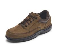 Rockport Eureka Walking Shoe, Oxford Hombre, Nubuck de Chocolate, 46 EU X-Ancho