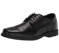 Rockport Men's Robinsyn Waterproof Plain Toe, Oxford Hombre, Negro, 44 EU Ancho