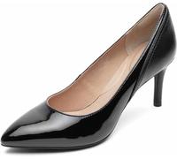 Rockport Zapatos de tacón para Mujer Total Motion 75 mm Plain Toe Pump, Laca Negra, 42 EU