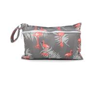 Rockreyoa 2 bolsas húmedas impermeables para pañales, organizador lavable, bolsa de almacenamiento con cremallera para bebés, pañales, toallas sanitarias, ropa de baño, 15#