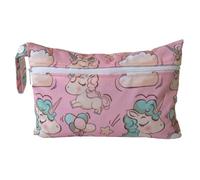 Rockreyoa 2 bolsas húmedas impermeables para pañales, organizador lavable, bolsa de almacenamiento con cremallera para bebés, pañales, toallas sanitarias, ropa de baño, 36#