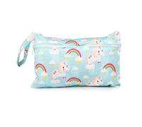 Rockreyoa 2 bolsas húmedas impermeables para pañales, organizador lavable, bolsa de almacenamiento con cremallera para bebés, pañales, toallas sanitarias, ropa de baño, 2#