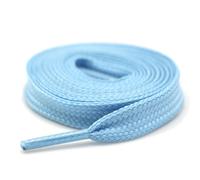 Rockreyoa 2 pares de cordones fluorescentes planos deportivos cordones luminosos cordones cordones 10 mm ancho plano zapato punta de repuesto para zapatillas deportivas zapatillas de deporte, azul