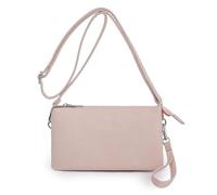 Rockreyoa Bolso bandolera de piel para mujer con correa para la muñeca y correa de hombro ajustable, bolso cruzado para teléfono móvil, monederos, bolso de la compra para mujeres, rosa claro