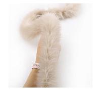 Rockreyoa Cenefa de piel sintética mullida de piel sintética, cinta de pelo sintético, tela de felpa, cenefa hecha a mano, material para zapatillas, disfraces, manualidades, abrigos, decoración de