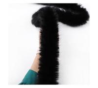 Rockreyoa Cenefa de piel sintética mullida de piel sintética, cinta de pelo sintético, tela de felpa, cenefa hecha a mano, material para zapatillas, disfraces, manualidades, abrigos, decoración de
