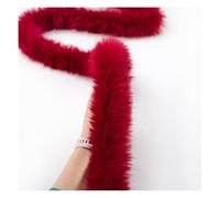 Rockreyoa Cenefa de piel sintética mullida de piel sintética, cinta de pelo sintético, tela de felpa, cenefa hecha a mano, material para zapatillas, disfraces, manualidades, abrigos, decoración de