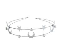 Rockreyoa Tocado dorado para niña, corona de laurel, dorado, tocado para novia, accesorio para el pelo, boda, vintage, hoja de olivo, diadema para novia, hoja, tiara diosa griega, hoja de estrellas