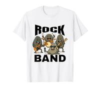 Rocks Band Rock Concierto Batería Guitarra Amante de la música Divertido Camiseta