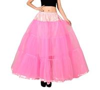 Rocks Off Butt Boy Falda larga sin huesos para mujer, falda larga sin huesos, enagua alternativa, Rosa., M