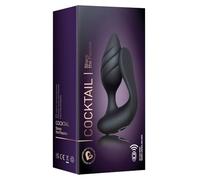 Rocks Off Cocktail Plug Anal Con Control Remoto 11,5 Cm Negro