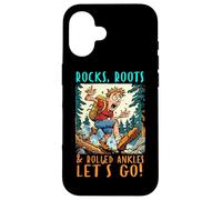 ROCKS ROOTS AND ROLLED ANKLES LET'S GO Carcasa para iPhone 16