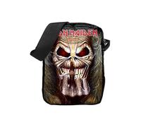 Rocksax Bolso Bandolera Iron Maiden con Dedo Medio, 21 cm x 16 cm x 5,5 cm, Producto Oficial