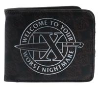 Rocksax Ice Nine Kills - Cartera de piel con texto en inglés "Welcome To Your Worst Nightmare, Negro -, Casual