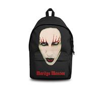 Rocksax Marilyn Manson Daypack - Labios rojos, Black, Talla única, Mochila
