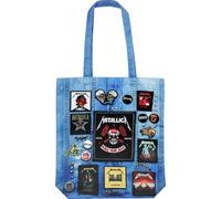 Rocksax Metallica Battle Bolsa de lona - Kill 'em All Graphic Tote Bags para hombres y mujeres - Bolsa de tela reutilizable coleccionable con asas - 40 x 40 cm