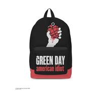Rocksax Mochila Green Day-American Idiot, Unisex Adulto, Black, 43cm x 30cm x15cm