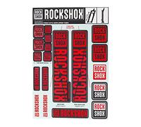 ROCKSHOX Rock Shox adesivo SID e steli 35 Rosso, Unisex-Adult, Black, One Size