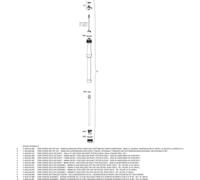 RockShox Amortiguador Unisex RS-1 RLC para Adultos, Negro/Plata, Talla única