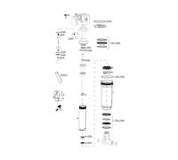 RockShox Piezas de repuesto Deluxe Trek RE:aktiv Thru Shaft (A1 / 2018-2019) one_size