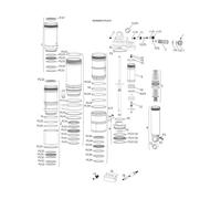 RockShox Piezas de repuesto Monarch Plus R (B1-B4 / 2014-2020) 200 mm x 57 mm