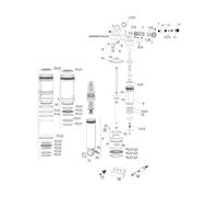 RockShox Piezas de repuesto Monarch Plus RT (B1-B4 / 2014-2021) 1/2" x 1/2"