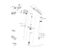 RockShox Piezas de repuesto para tijas de sillín Reverb AXS (A1 / 2020) one_size