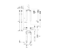 RockShox Piezas de repuesto Pike 29+ RCT3 B1/RC C1 (2017-2019) colorido one_size