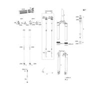 RockShox Piezas de repuesto SID 35 mm Select/Select+/Ultimate (C1 / 2021) 110 mm