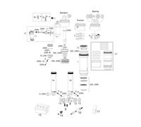 RockShox Piezas de repuesto Super Deluxe (A1-B2 / 2018-2021) 72.5 mm