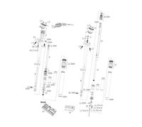 RockShox Piezas rep. tija sillín Reverb / Reverb Stealth (A1-A2 / 2011 - 2016) plata