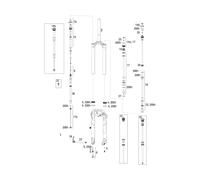 RockShox Repuestos Lyrik RCT3 (B1 / 2016-2017) 29" Solo Air. 170 mm