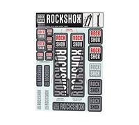 ROCKSHOX Spare Front Suspension Decal Kit 35mm White My18 Pike/Lyrik/Yari/Domain/Revelation(2018+) Servicio y Pieza de Repuesto, Unisex, Negro, 35 mm